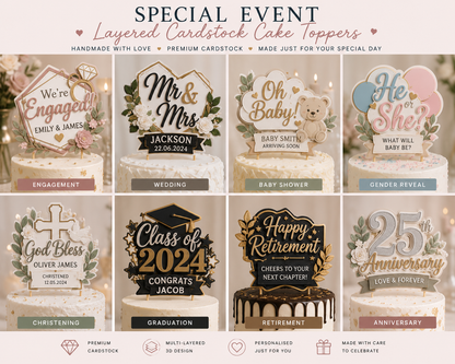 Special Event Cake Toppers