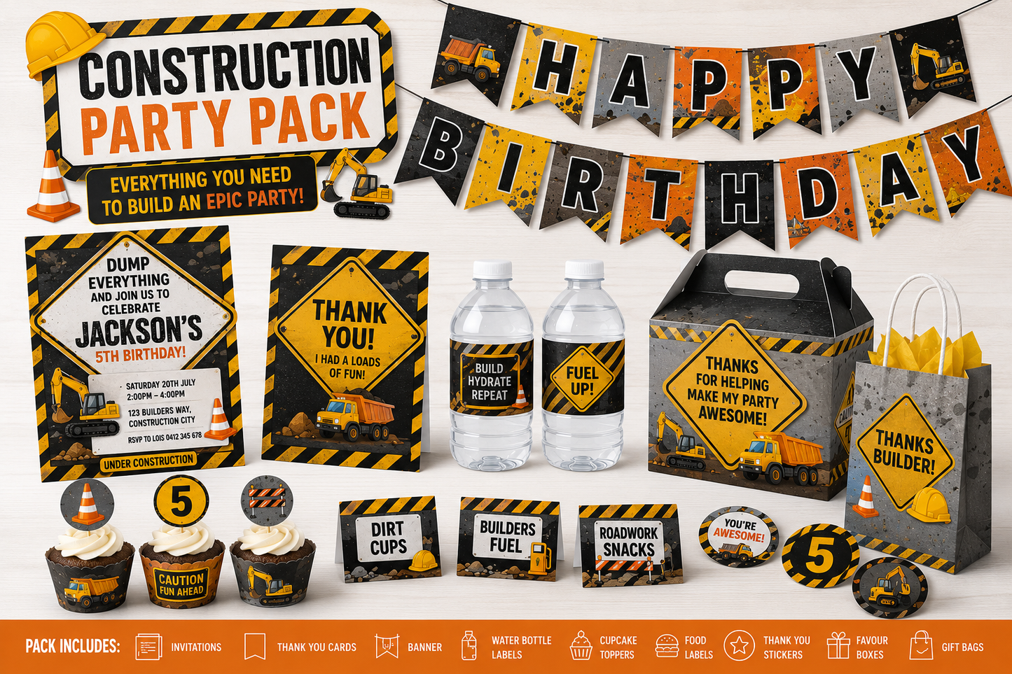 Personalised Birthday Party Pack