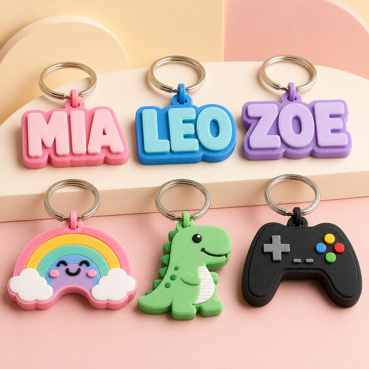 Two-Colour Keyring