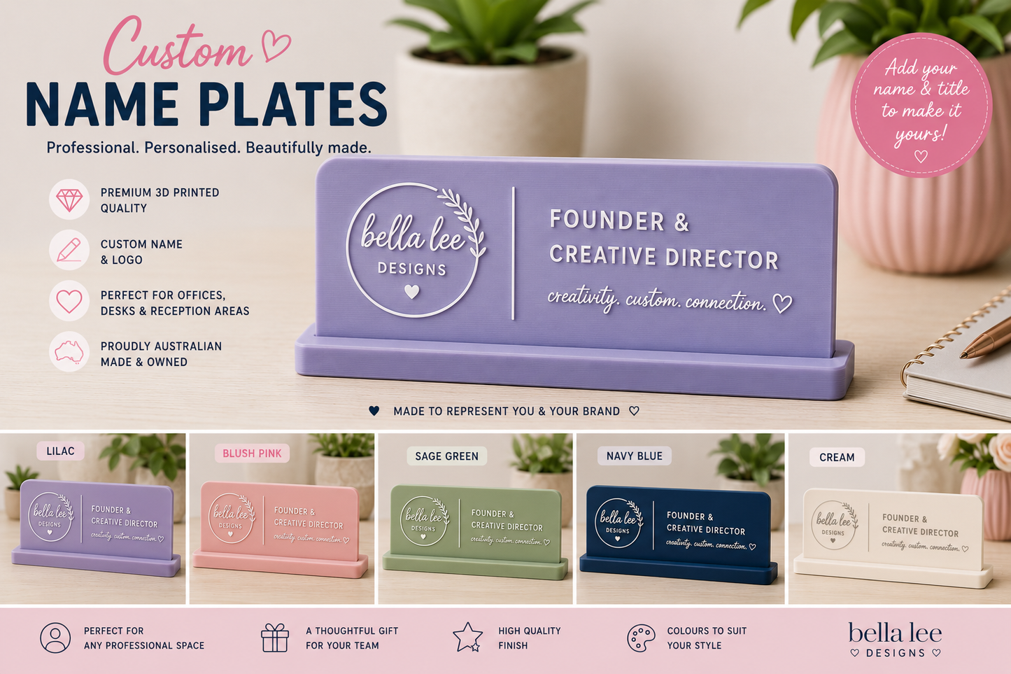 Desk Name Plate