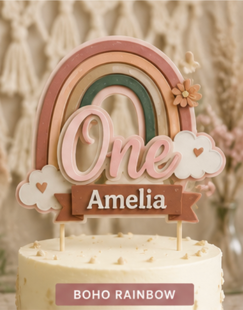 First Birthday Cake Toppers