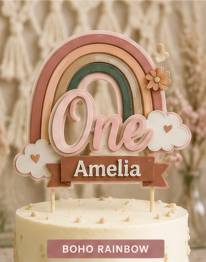 First Birthday Cake Toppers