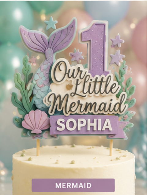 First Birthday Cake Toppers