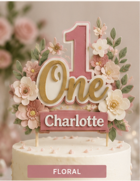 First Birthday Cake Toppers