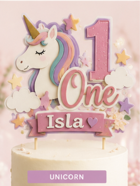 First Birthday Cake Toppers