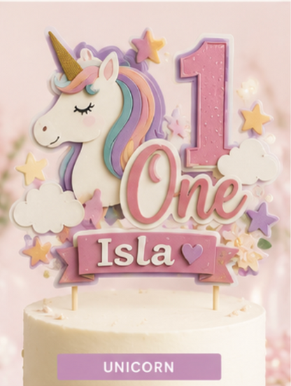 First Birthday Cake Toppers