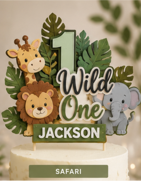 First Birthday Cake Toppers
