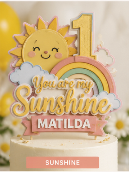 First Birthday Cake Toppers