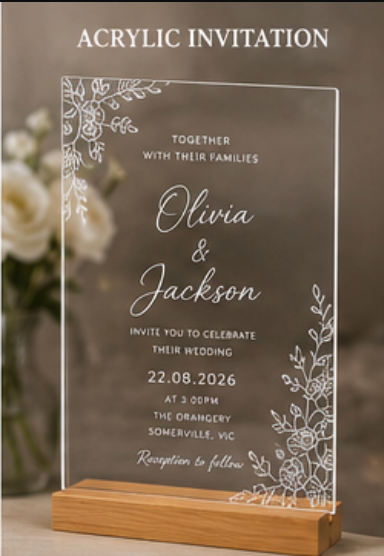 Acrylic Invitations
