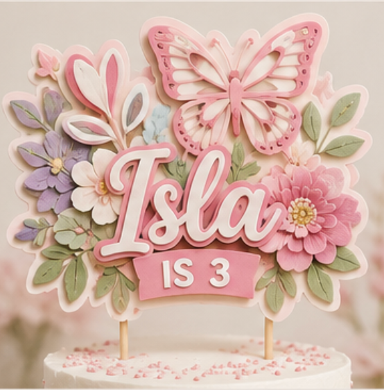 Kids Layered Cake Toppers