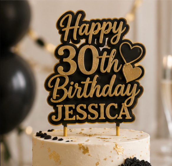 Adult Birthday Cake Toppers
