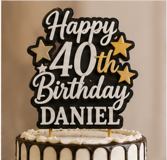 Adult Birthday Cake Toppers