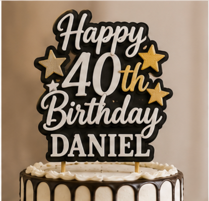 Adult Birthday Cake Toppers